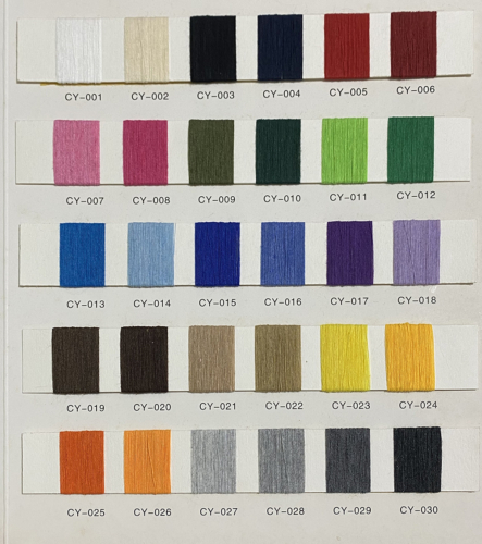 cotton yarn color chart