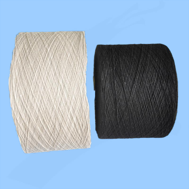 recycled cotton blended knitting knitting NE6S/Nm10s glove yarn for importer working gloves manafact